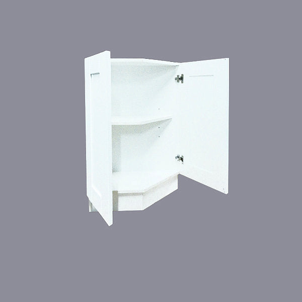 White Shaker Base End Cabinet with Two Doors