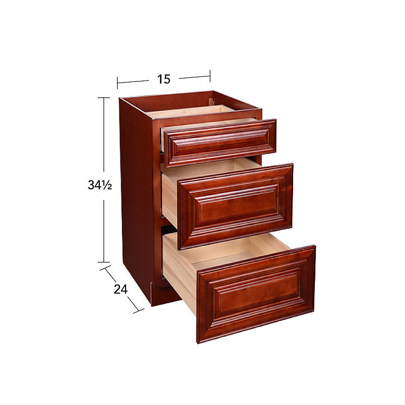 Cherry Maple Drawer Base Cabinet 12-24 @