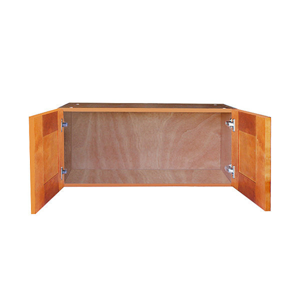 Honey Spice Wall Cabinet with Two Doors 15”H