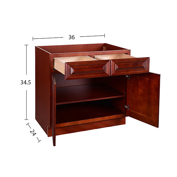 Cherry Maple Base Cabinet 33-36 @