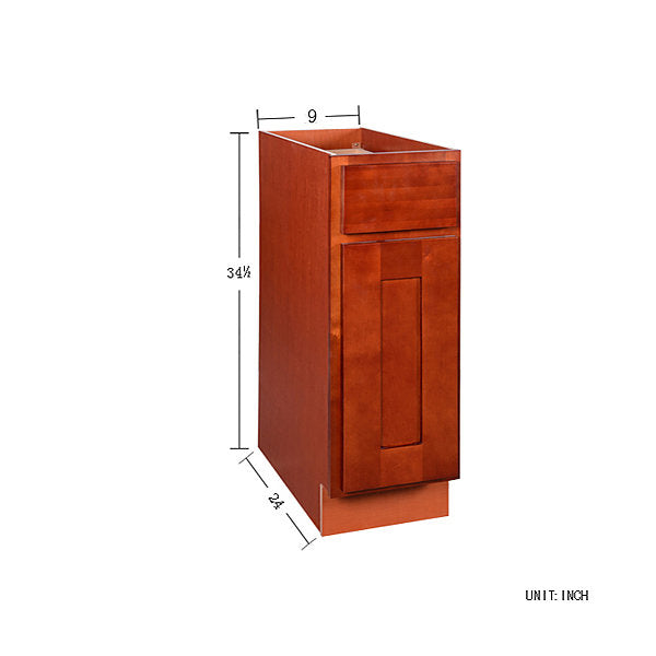 Cherry Shaker Base Cabinet 09-18