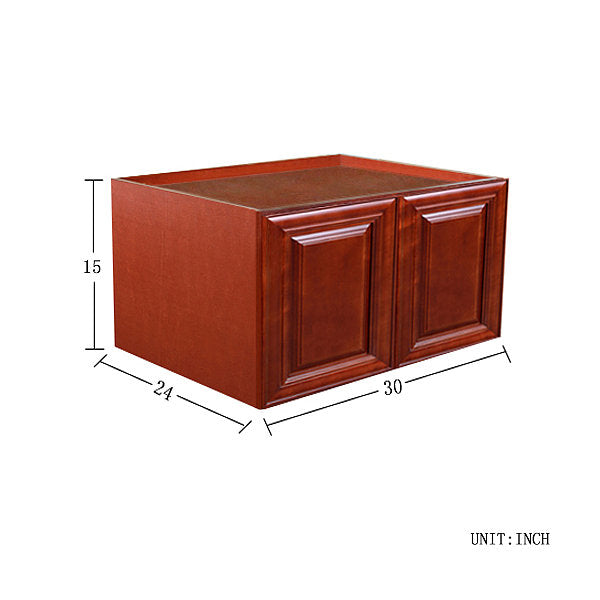 Cherry Maple Wall Cabinet 24 Deep 15H @