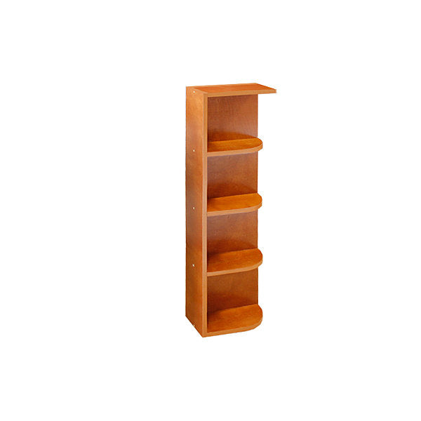 Honey Spice Wall End Open Shelf