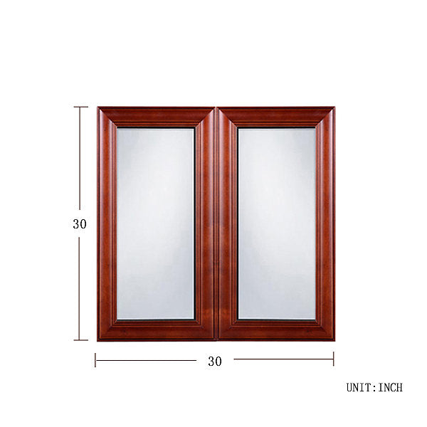 Cherry Maple Glass Door (Two Doors)@