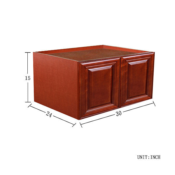 Cherry Maple Wall Cabinet 24 Deep 15H @