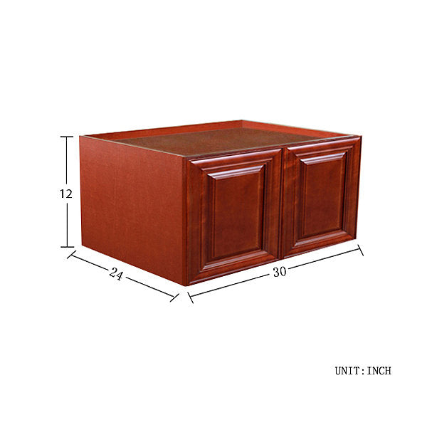 Cherry Maple Wall Cabinet 24 Deep 12H @