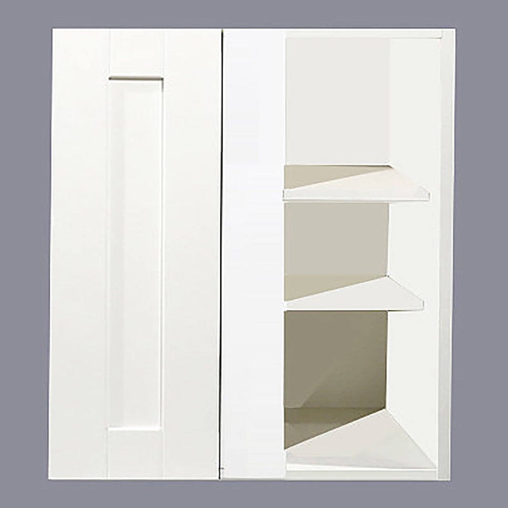 White Shaker Wall Blind Corner Cabinet