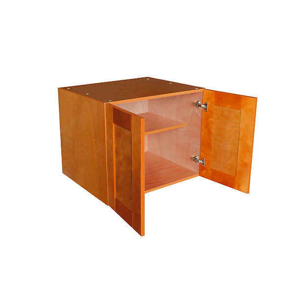 Honey Spice Wall Cabinet with Two Doors 24”H