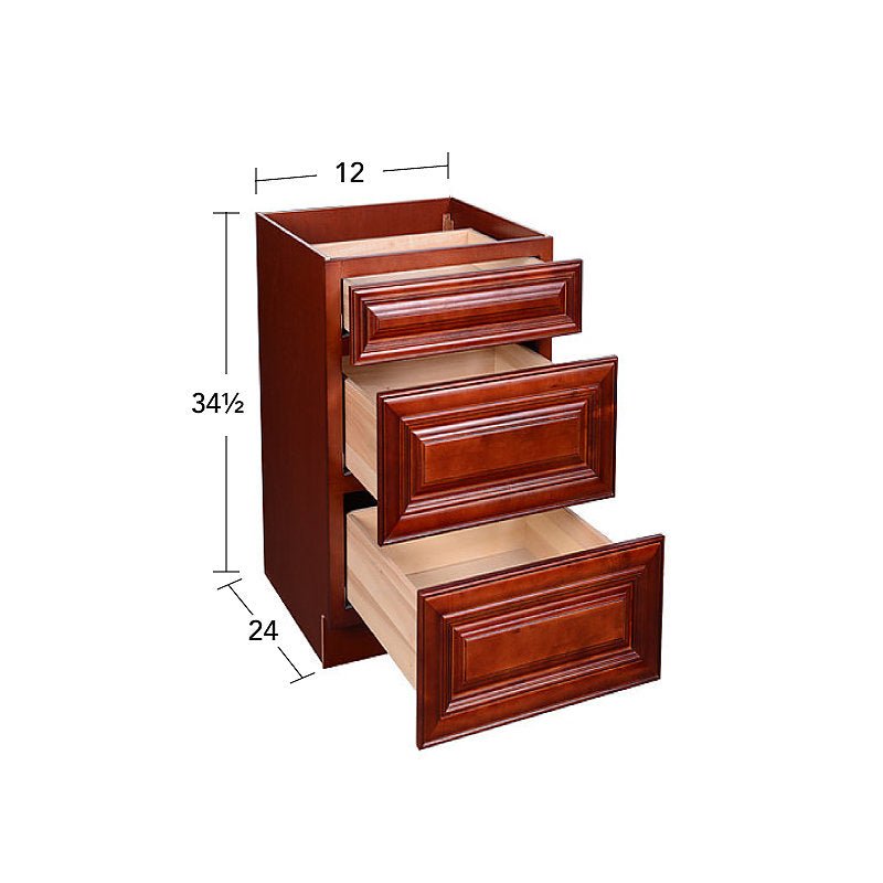 Cherry Maple Drawer Base Cabinet 12-24 @