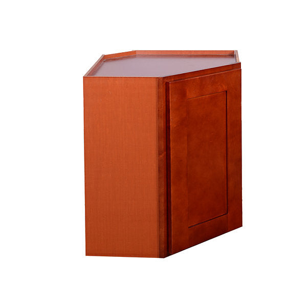 Cherry Shaker Wall Diagonal Cabinet