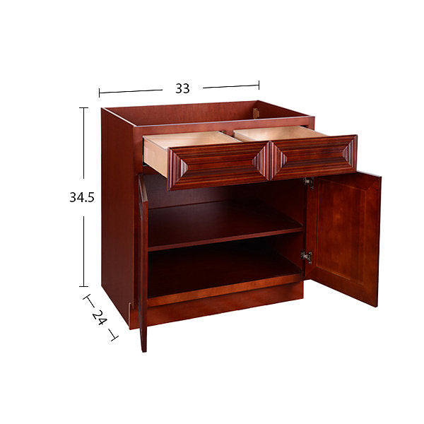 Cherry Maple Base Cabinet 33-36 @