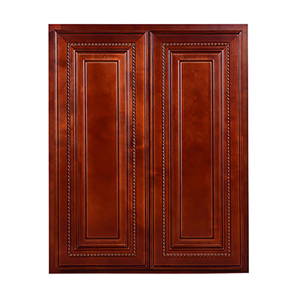 Cherry Rope Wall Cabinet 39” H