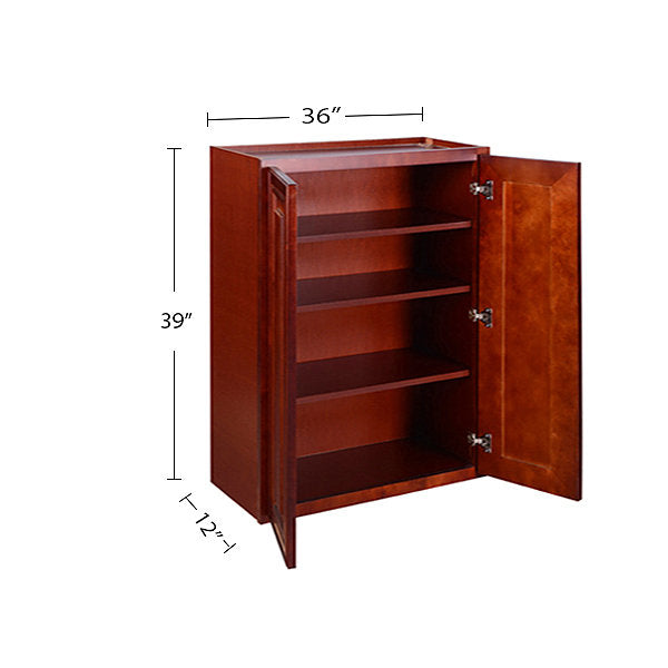 Cherry Maple Wall Cabinet 12 Deep 39H @